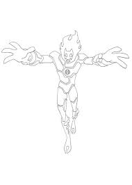 Heatblast Change Of Ben Tennyson Coloring Page Ausmalbilder Ausmalen Ausmalbilder Kinder