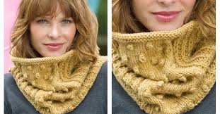 Receive written instructions and video tutorials by studio knit. Bobbled Knitted Cowl Free Knitting Pattern Video Tutorial