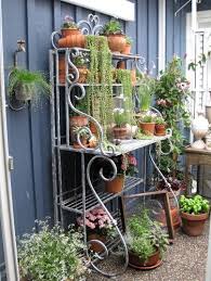 Bakers Rack Design Ideas Pictures Remodel And Decor Diy Garden Projects Bakers Rack Decorating Outdoor Bakers Rack