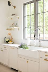 Shea mcgee used the warm color on the cabinets and the walls in this space, opting for equally airy bleached white oak for the kitchen door and island base. Q A Can You Mix White And Creamy White Tones In A Kitchen Becki Owens