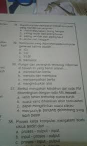 Daftar kunci jawaban soal kelas 5 sd tema 1 organ gerak hewan dan manusia. Tolong Jawab Ya Ini Pelajaran Tik Smp Kelas 7 Brainly Co Id