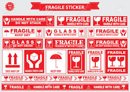 Fragile red grunge round vintage rubber stamp. Fragile Sticker Sign Easy To Modify Royalty Free Cliparts Vectors And Stock Illustration Image 52492939