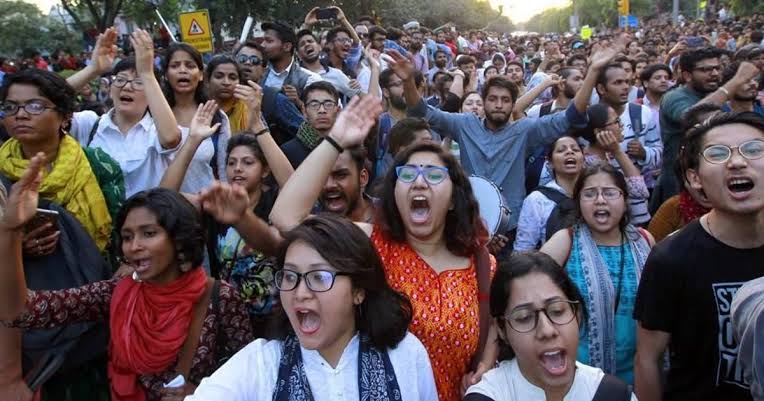 Image result for jnu protest"