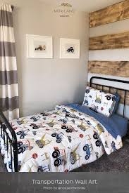 Digger And Tractor Printable Wall Art By Moriland Toddlers Diy In 2020 Big Boy Bedrooms Toddler Boy Room Decor Boy Toddler Bedroom
