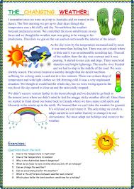 The Weather Interactive And Downloadable Worksheet You Can Do The Exercises Online Or Down Reading Comprehension Worksheets Reading Worksheets English Reading