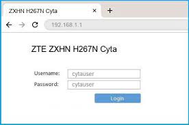 In the username and password text boxes, type the user name and password (by default, both are admin). 192 168 1 1 Zte Zxhn H267n Cyta Router Login And Password