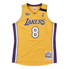 This jersey from bryant's rookie season is the lakers' classic blue alternate jersey, featuring a gold embroidered nba logo to celebrate the nba's 50th anniversary. Mitchell Ness Men S Los Angeles Lakers Kobe Bryant Nba Finals 99 00 Authentic Jersey Hibbett City Gear