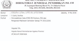 2 cara update data guru/pengawas pai di emis pendis 2020 emis pai (education management information system pendidikan agama islam) ialah suatu aplikasi pendataan guru/pengawas pendidikan agama islam yang berada di pengawasan kemenag. Mekanisme Dan Jadwal Pelaksanaan Pemutakhiran Data Emis Pendis Pd Pontren Guru Pai Pengawas Pai Dan Pengawas Madrasah Semester Genap Tahun Pelajaran 2015 2016 Website Pendidikan