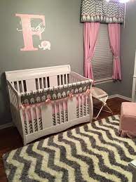 Pink And Grey Elephant Nursery Project Nursery Girl Nursery Pink Elephant Themed Nursery Grey Elephant Nursery