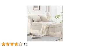 Amazon.com: Chaise Lounge Upholstered Storage Chaise Lounge Indoor Lounge  Sofa Couch Chaise Recliner Chair with Matching Accent Pillow, and Gold  Metal Legs for Living Room Bedroom : Home & Kitchen
