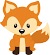 Baby Fox Clipart