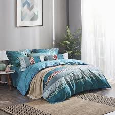 Dress up your bed in style with this comforter set. Peacock Blue Beige Gray Red Yellow And Orange Geometric Pixelated And Stripe Print Gypsy Themed Twin Full Queen Size Bedding Sets Enjoybedding Com