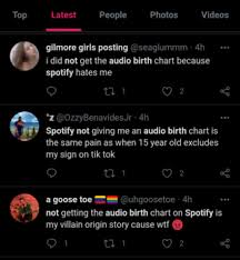 Best spotify dinner playlists set the tone at your next dinner party by selecting one of these carefully curated spotify playlists. Spotify Audio Geburtsdiagramm Wird Fur Viele Nicht In Only You Angezeigt De Atsit