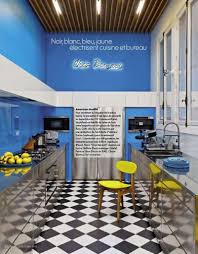 Modern kitchen design and decor in yellow color. Blue And Yellow Kitchens Interiors By Color 1 Interior Decorating Idea