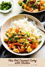 Thai Red Curry With Chicken Creamy Coconut Curry Joyous Apron Recipe Curry Recipes Delicious Dinner Recipes Curry