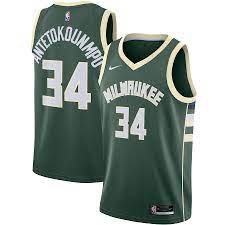 Free shipping on select styles or on orders over $75. Men S Milwaukee Bucks Giannis Antetokounmpo Nike Green 2020 21 Swingman Jersey Icon Edition