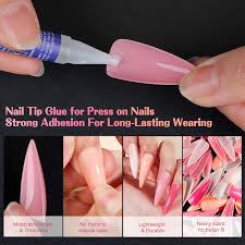 Overlap the edges, adhering them together. Amazon Com Morovan 240 Pieces Long Press On Nails Coffin False Nails With Glue And Nail File Acrylic Nails Press On Colored Artificial Fake Nail Kit For Women Girls Diy Nail Tips
