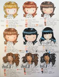 Danas Skin And Hair Coloring Chart Prismacolor Pencils