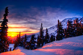 4k wallpapers of mountains for free download. Sunset Winter Mountain Wallpaper