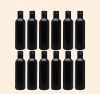 Black HDPE Bottle 200ml with Flip Top Cap – Reusable Cosmetic Container