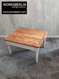 Kleiner couchtisch mit rollen akazie massivholz und weiß. Sale Shabby Couchtisch Aus Holz