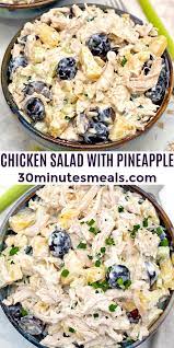 Chicken Salad With Pineapple 30minutesmeals Com Chicken Dishes Recipes Easy Salad Recipes Easy Chicken Recipes