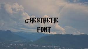 An aesthetic text converter works simply: Aesthetic Font Free Download
