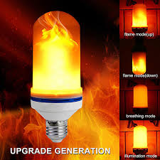 Buy Led Flame Effect Fire Light Bulb Flickering Emulation 1 4 Modes Led Flame Lamp By Fashionfresh On Dot Bo