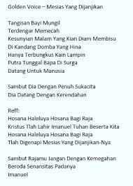 Sinar musik abadi pt 15 december 2019. Lirik Dan Not Angka Lagu Rohani Natal Bahasa Indonesia Terpopuler Not Angka Lagu