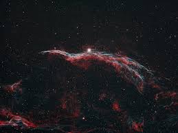 This portion of the veil nebula is technically as ngc 6960 but less formally as the witch's broon nebula. Western Veil Nebula