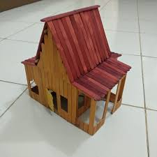 Download now videos matching diy miniatur rumah sederhana dari stick es. Prakarya Maket Miniatur Rumah Adat Kebaya Betawi Dari Stik Es Krim Lazada Indonesia