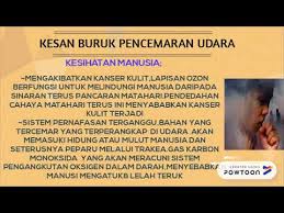 Penyebab pencemaran udara bisa karena faktor alami atau kegiatan manusia. Pencemaran Udara Sains Youtube