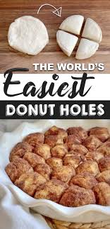 Easy Baked Donut Holes Made With Pillsbury Biscuits Recipe Quick Easy Desserts Easy Donuts Easy Desserts