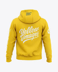 Download Men S Pullover Hoodie Back View Of Hooded Sweatshirt In Apparel Mockups On Yellow Images Object Mockups Hoodie Mockup Hoodies Men Pullover Clothing Mockup