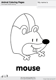 Today, i propose cute mice coloring pages for you, this post is similar with cute quote coloring pages. Mouse Coloring Page Super Simple