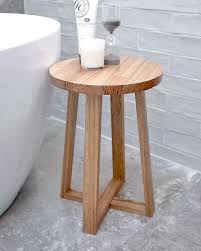 Round Side Table Oak Accent Table Wooden Stool Bedside Table Small Coffee Table Wooden Stool Bedside Table Small Bedside Table Round Side Table