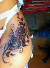 50 Awesome Thigh Tattoos Hip Tattoo Tattoos Rose Tattoos