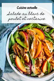 Salade Au Blanc De Poulet Et Nectarine Recettes Recette Recettes De Cuisine Salade Recette