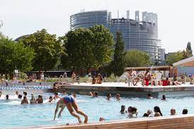 piscine de strasbourg peu importe la meteo tous les matins ils sont des dizaines a se jeter a l eau