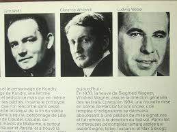 Fritz Wolf, Clarence Whitehill, Ludwig Weber,