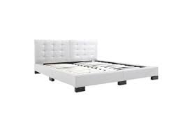 Tête de lit en 200 cm electra coloris noir. Dosseret Et Tete De Lit Vidaxl Cadre De Lit Blanc Similicuir 160x200 Cm Darty