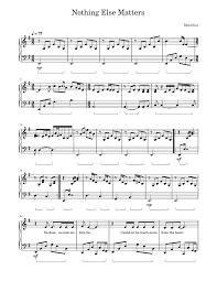 Famed hollywood composer michael kamen contributed an orchestrated part, which was mixed somewhat low in the song. Nothing Else Matters Metallica Sheet Music For Piano Solo Musescore Com