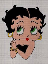 Pdf Cross Stitch Pattern Betty Boop Downloadable Cross