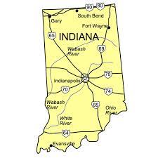 According to a 2016 estimate, indianapolis had a population of 855,164 people. Indiana Us State Powerpoint Map Highways Waterways Capital And Major Cities Clip Art Maps