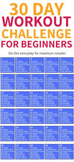 Diese 30 Tagige Trainingsherausforderung Fur Anfanger Ist Das Beste Ich Bin So Froh Dass Ich 30 Day Workout Challenge Workout Challenge 30 Workout Challenge