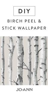 Birch Tree Peel And Stick Wallpaper Wallpops Nuwallpaper Birch Tree Peel And Stick Wallpaper Joann Birch Tree Wallpaper Birches Wallpaper Tree Wallpaper