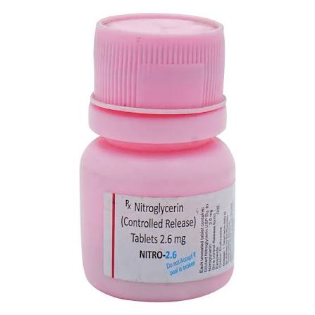 Buy Nitro 2.6 Tablet online | Uses, Side Effects, Price and substitutes | Apollo Pharmacy