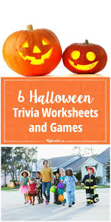 It's like the trivia that plays before the movie starts at the theater, but waaaaaaay longer. 6 Halloween Trivia Worksheets And Games Tip Junkie