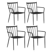Stuhl aus metall, bis zu 20 stücke stapelbar. 4x Gartenstuhl Irma Stapelstuhl Metall Garten Terrasse Stuhl Set Stuhle Schwarz Ebay