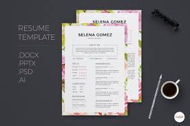 Floral designer resume samples with headline, objective statement, description and skills examples. Elegant Floral Cv And Cover Letter Template By Emaholic Templates Thehungryjpeg Com